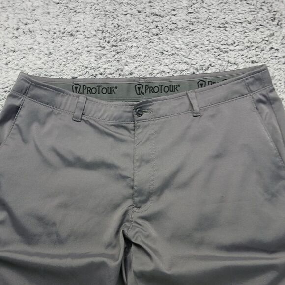 ProTour Golf/Athletic Pants. Men's 38/30. Grey. Lightweight, Stretch Waist...... - Picture 5 of 9